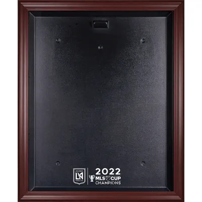 LAFC Fanatics Authentic Mahogany Framed 2022 MLS Cup Champions Team Logo Jersey Display Case