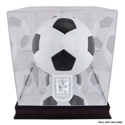 LAFC Fanatics Authentic Mahogany Team Logo Soccer Ball Display Case