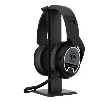 LAFC Personalized Stripe Wireless Gaming Bluetooth Headphones & Stand