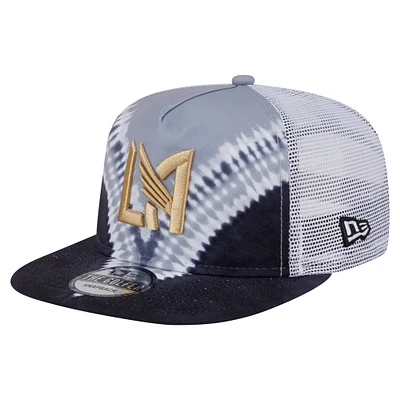 Men's New Era  Black/Gray LAFC Tie-Dye Adjustable Golfer Hat