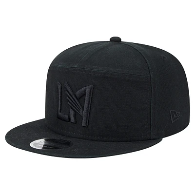 Men's New Era  Black LAFC Canvas 9FIFTY Snapback Hat