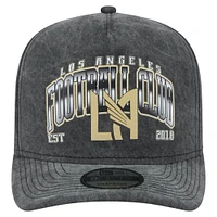 Men's New Era  Black LAFC Washed 9FIFTY A-Frame Adjustable Hat