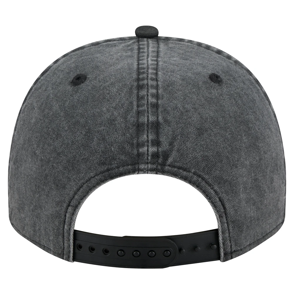 Men's New Era  Black LAFC Washed 9FIFTY A-Frame Adjustable Hat