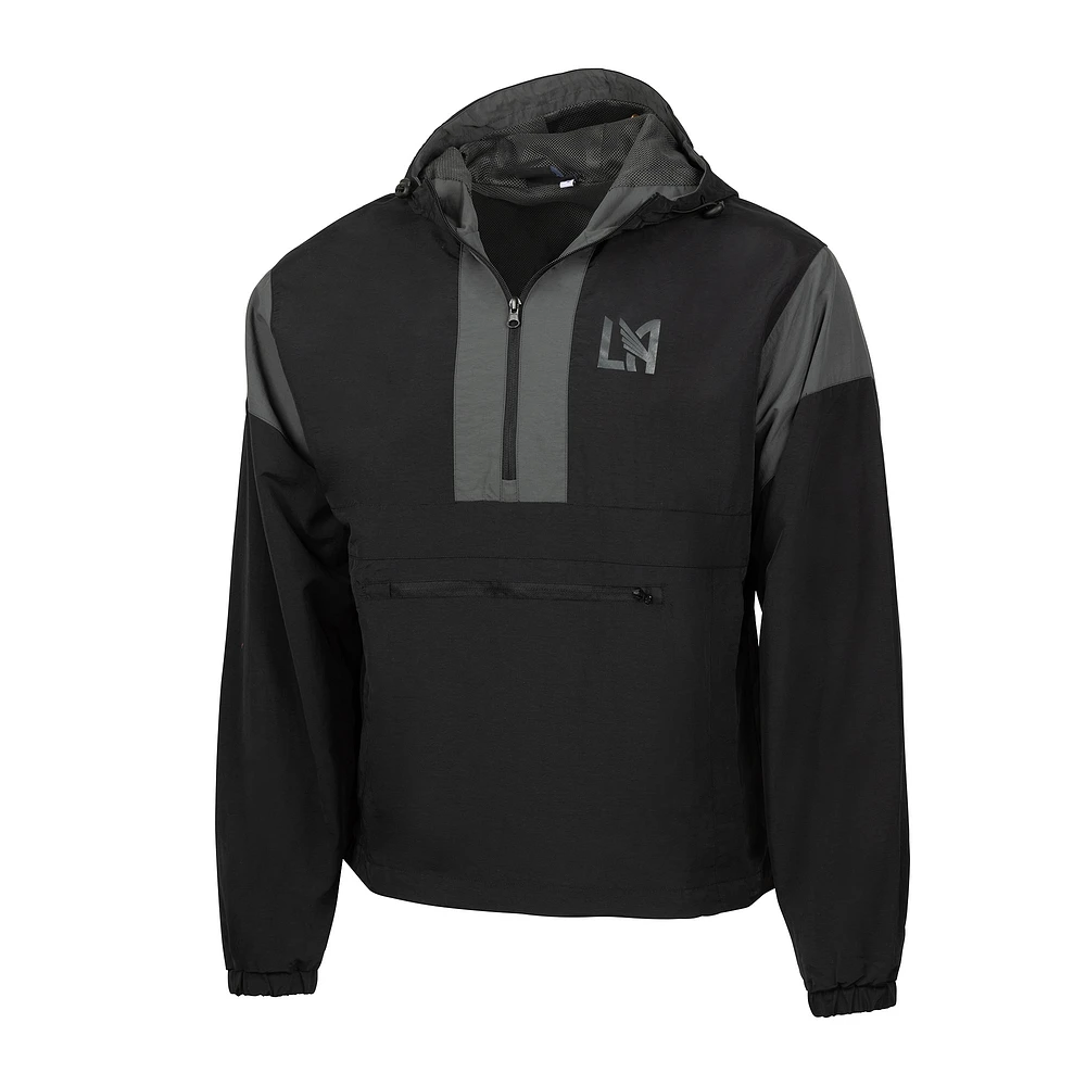 Men's Sport Design Sweden  Black LAFC Premium First Half Anorak Half-Zip Jacket
