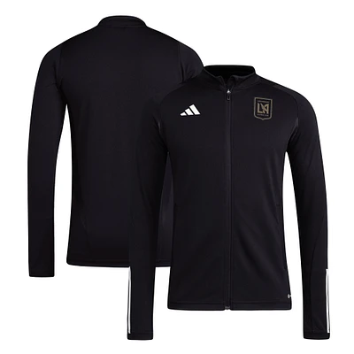 Men's adidas Black LAFC 2024 On-Field AEROREADY Full-Zip Training Top