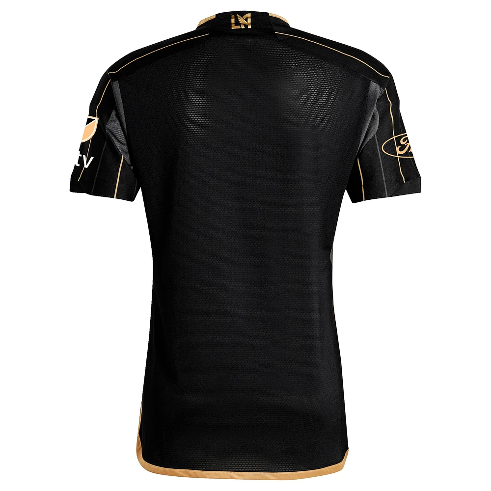 Maillot adidas noir LAFC 2024 primaire authentique pour homme