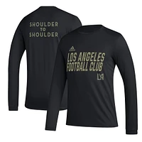 T-shirt à manches longues adidas LAFC Jersey Hook AEROREADY noir pour homme