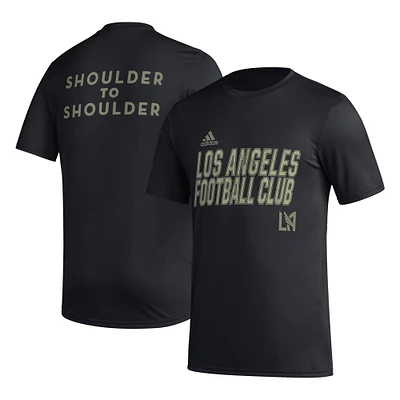 T-shirt adidas LAFC Team Jersey Hook AEROREADY noir pour homme