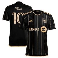 Men's adidas Carlos Vela Black LAFC 2024 Primary Replica Player Jersey