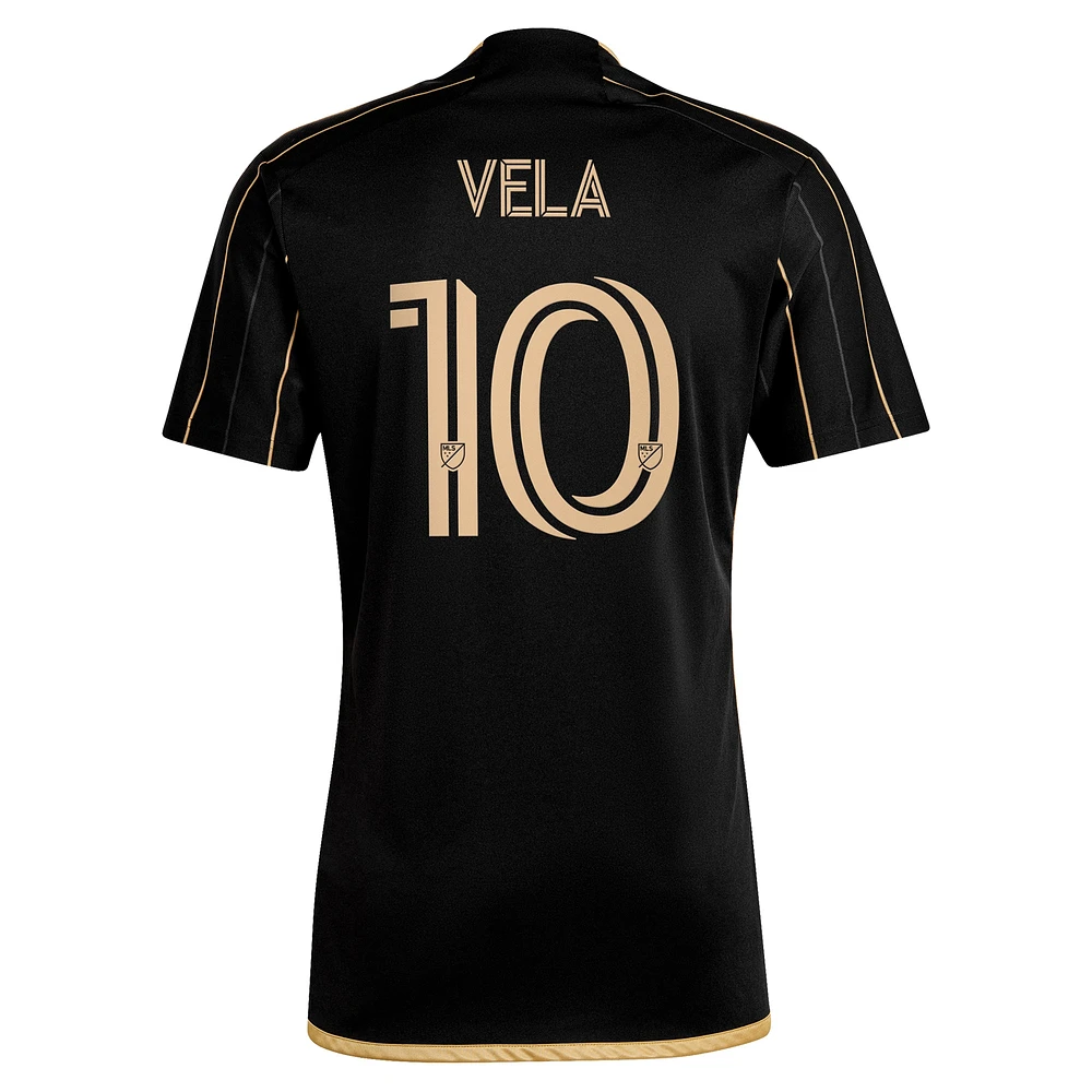 Men's adidas Carlos Vela Black LAFC 2024 Primary Replica Player Jersey