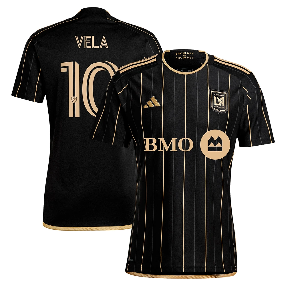 Men's adidas Carlos Vela Black LAFC 2024 Primary Replica Player Jersey