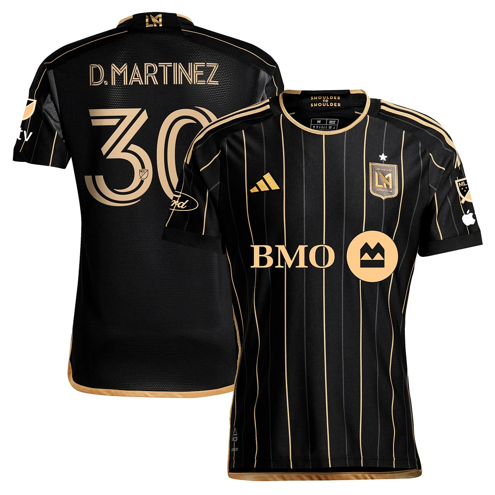 Men's adidas David Martinez Black LAFC 2024 Primary Authentic Player Jersey