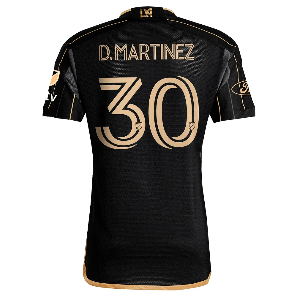 Men's adidas David Martinez Black LAFC 2024 Primary Authentic Player Jersey