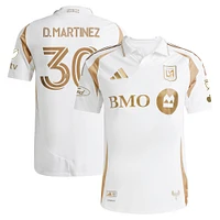 Men's adidas David Martinez White LAFC 2025 Secondary Authentic Player Jersey