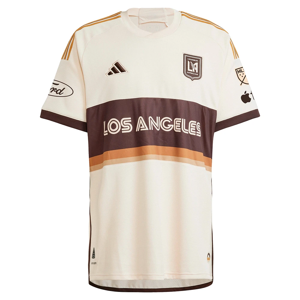 Men's adidas Denis Bouanga Tan LAFC 2024 Archive Authentic Jersey