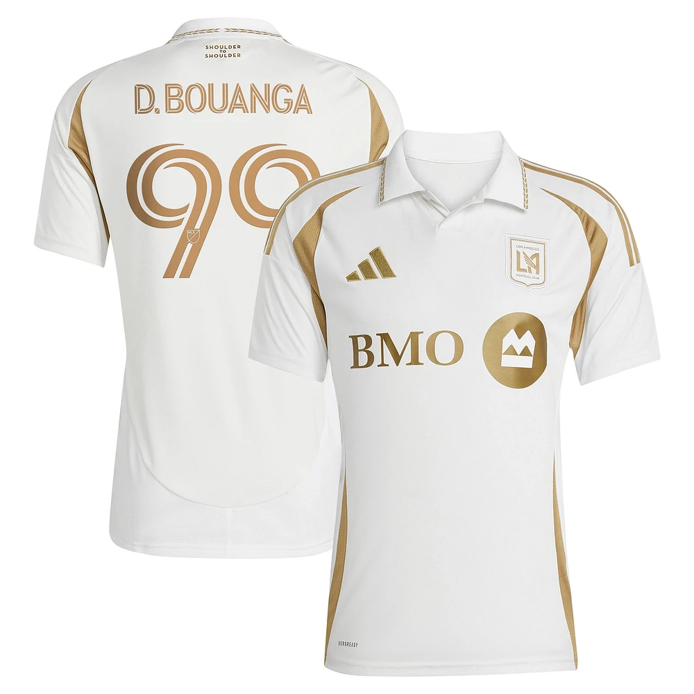 Men's adidas Denis Bouanga White LAFC 2025 Secondary Replica Player Jersey