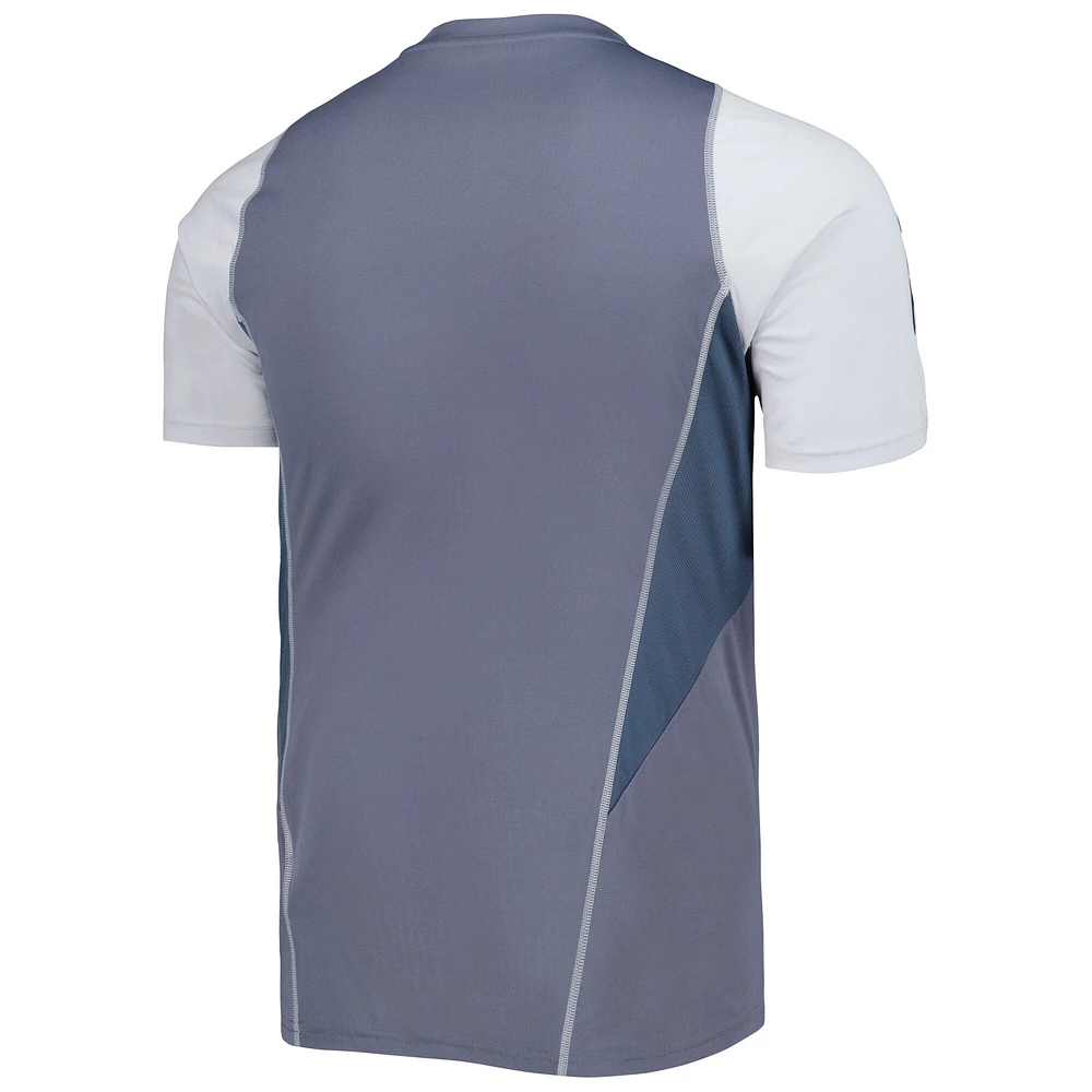 Maillot d'entraînement sur le terrain adidas LAFC 2023 gris pour homme