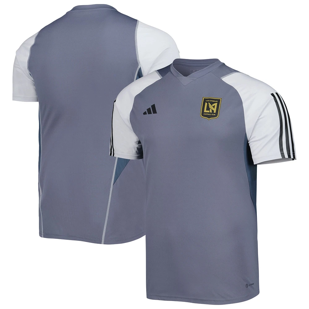 Maillot d'entraînement sur le terrain adidas LAFC 2023 gris pour homme