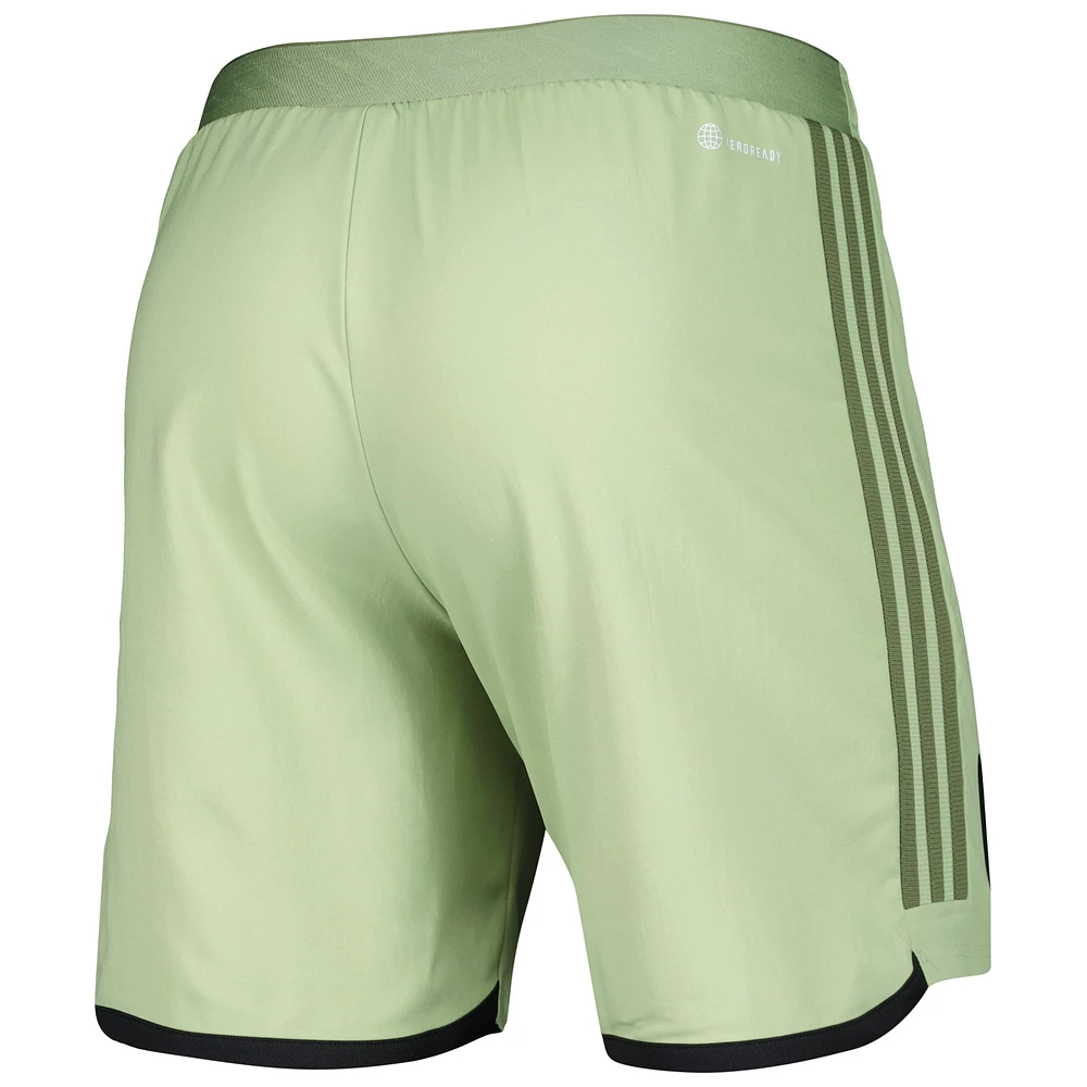 Short adidas vert LAFC 2023 extérieur AEROREADY Authentic pour homme