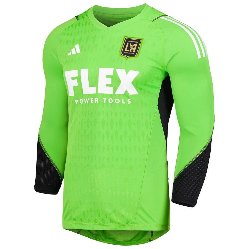 Maillot adidas LAFC 2023 Gardien de but à manches longues vert pour homme