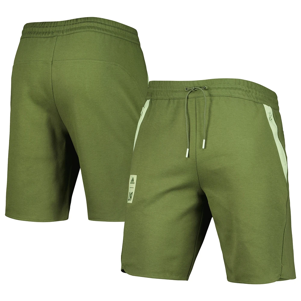 Short de voyage adidas LAFC 2023 Player vert pour homme