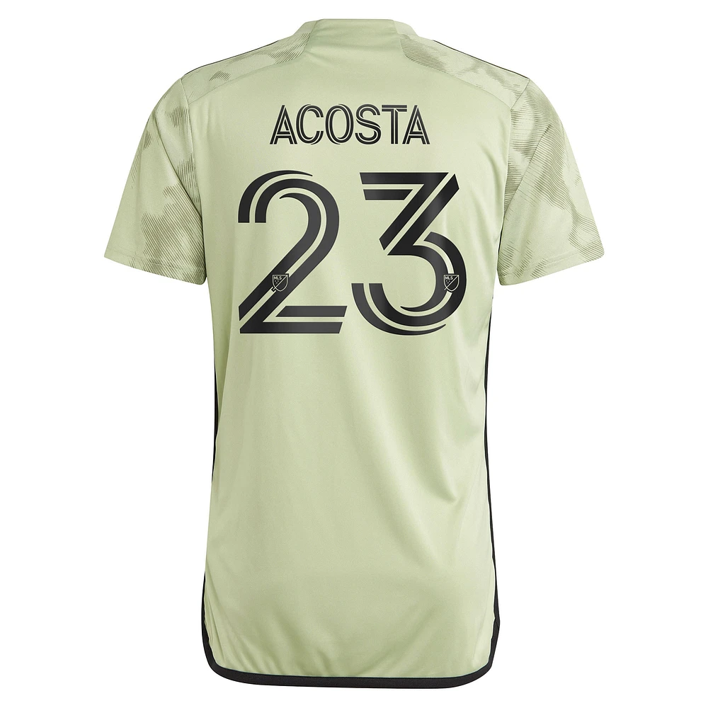 Adidas Kellyn Acosta Vert LAFC 2023 Smokescreen Replica Player Jersey