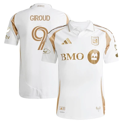 Men's adidas Olivier Giroud White LAFC 2025 Secondary Authentic Player Jersey