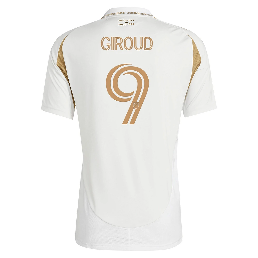 Maillot de joueur réplique secondaire adidas Olivier Giroud blanc LAFC 2025 pour homme