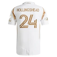 Maillot de joueur authentique secondaire adidas Ryan Hollingshead LAFC 2025 blanc pour homme