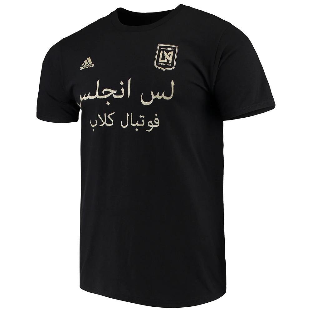 T-shirt adidas Steven Beitashour noir pour homme avec nom et numéro de joueur l'équipe LAFC