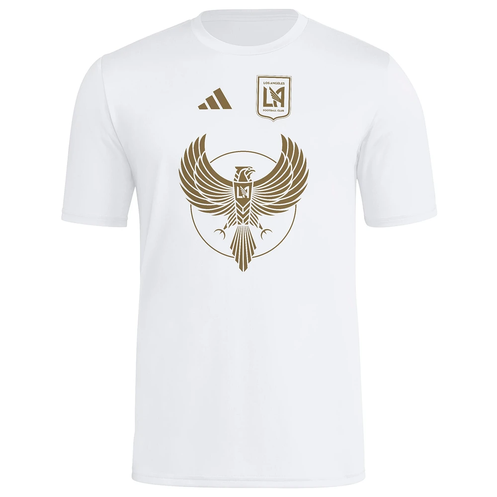 Men's adidas  White LAFC 2025 Jersey Hook AEROREADY T-Shirt