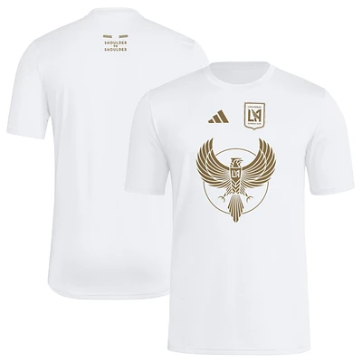 Men's adidas  White LAFC 2025 Jersey Hook AEROREADY T-Shirt