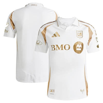 Men's adidas White LAFC 2025 Secondary Authentic Jersey