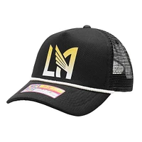 Casquette réglable noire LAFC Atmosphere Trucker pour hommes