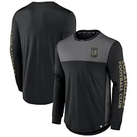 Men's Fanatics Black/Gray LAFC Striker Long Sleeve T-Shirt