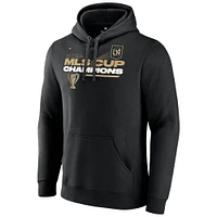 Sweat à capuche noir pour hommes de marque Fanatics LAFC 2022 MLS Cup Champions Locker Room