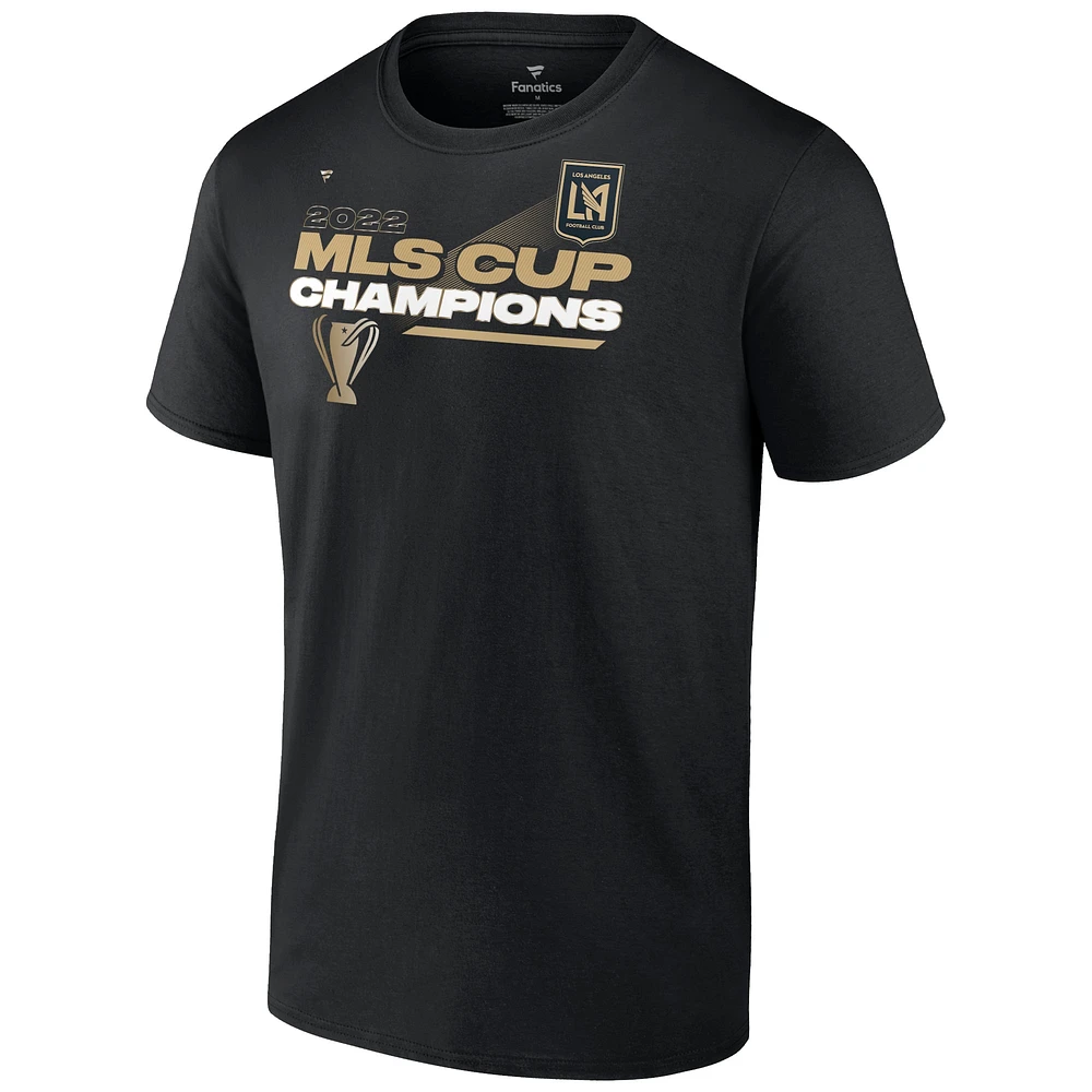 T-shirt de vestiaire des champions la Coupe MLS LAFC 2022 Fanatics Branded noir pour homme