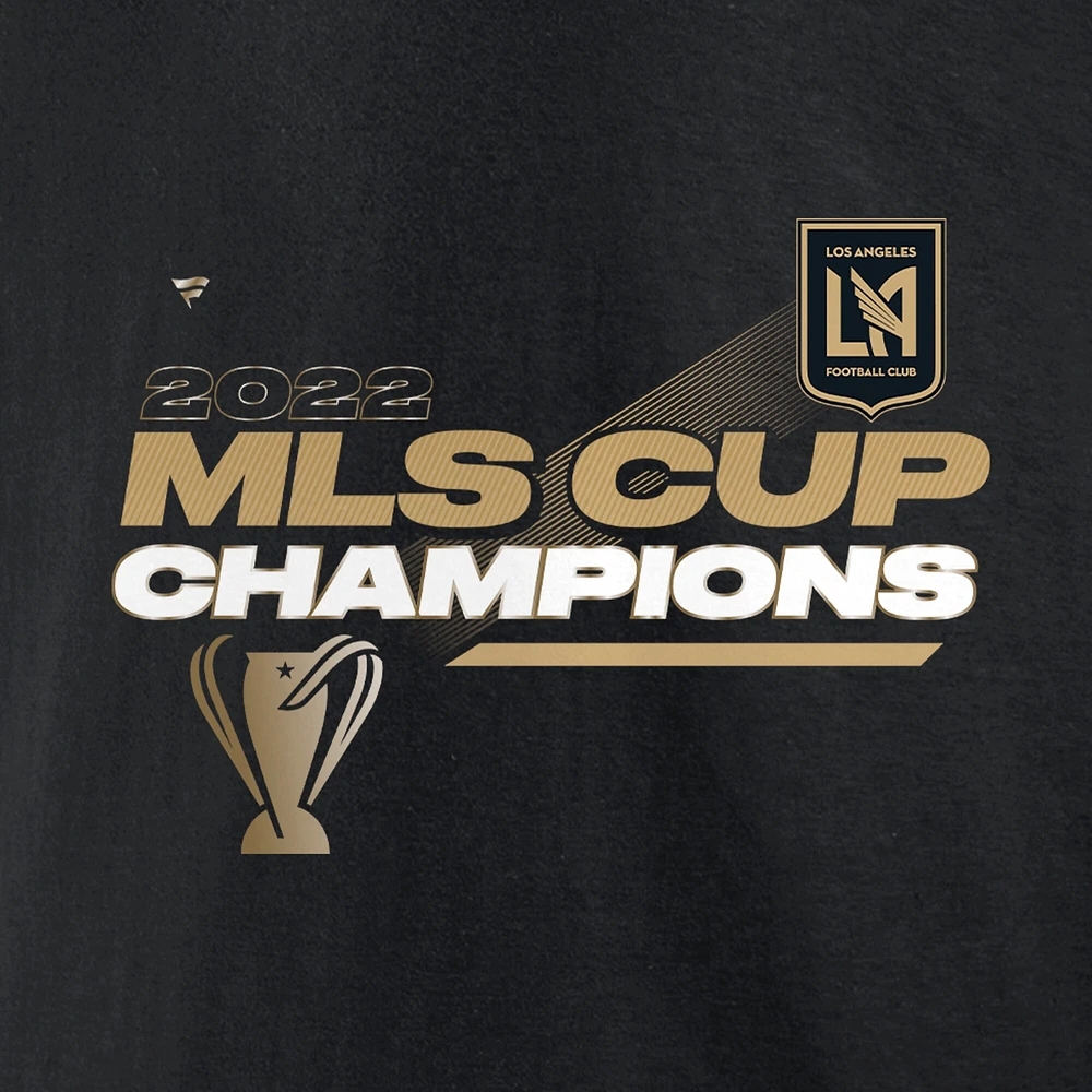 T-shirt de vestiaire des champions la Coupe MLS LAFC 2022 Fanatics Branded noir pour homme