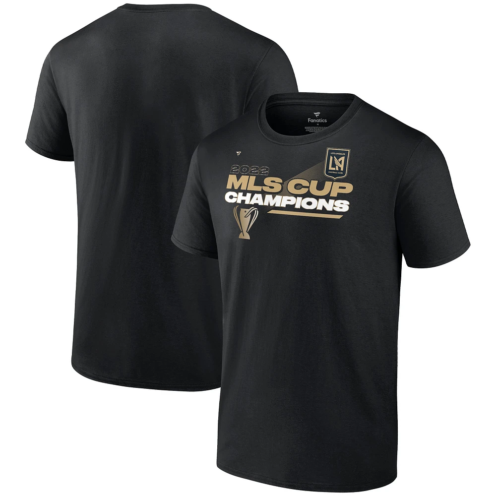 T-shirt de vestiaire des champions la Coupe MLS LAFC 2022 Fanatics Branded noir pour homme