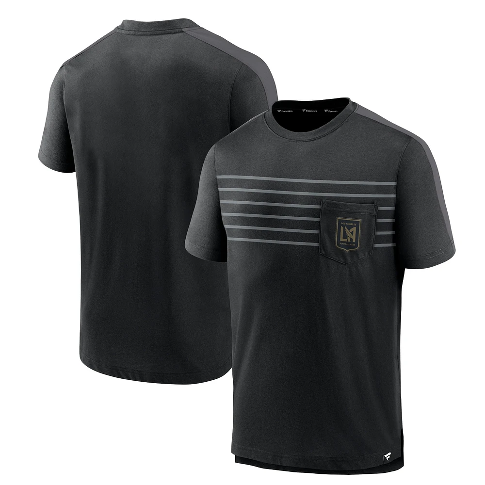 T-shirt noir à poche LAFC Line Up Fanatics pour hommes