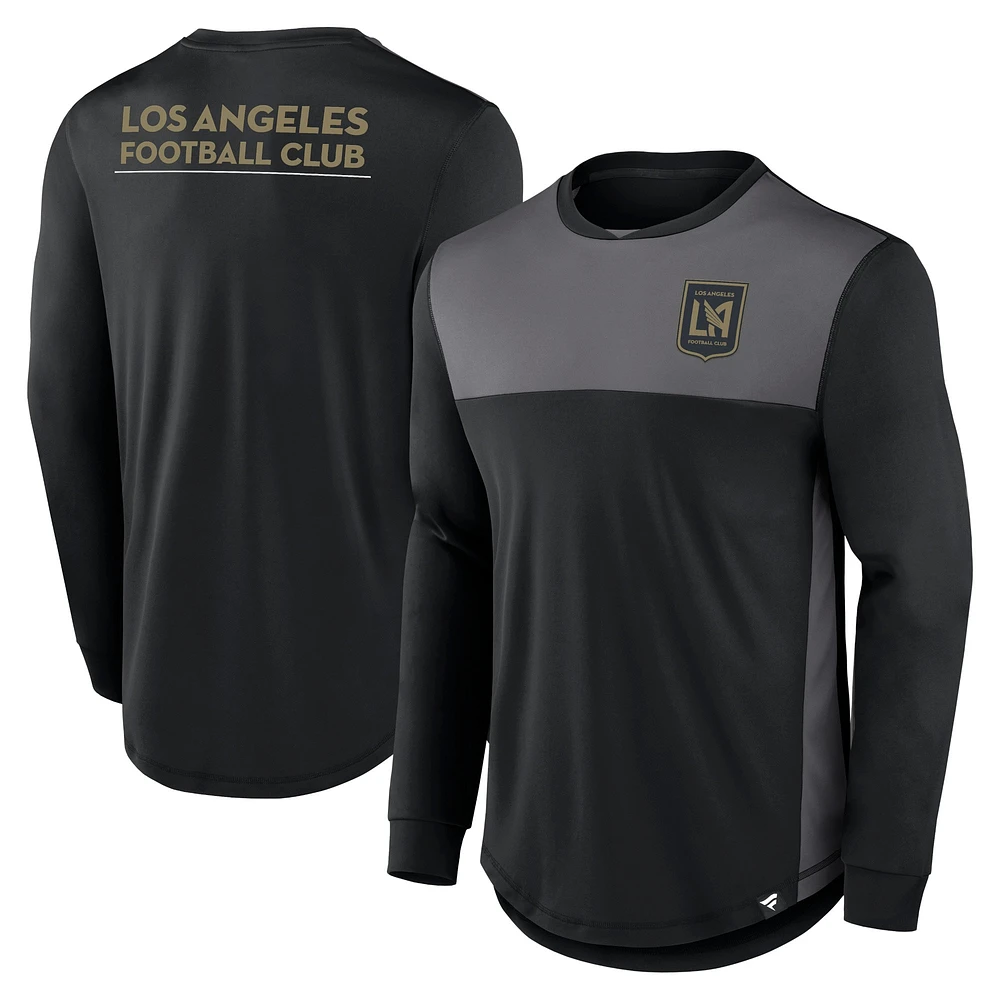 Men's Fanatics Black LAFC Mid Goal Long Sleeve T-Shirt