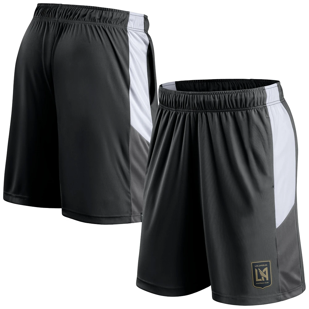 Men's Fanatics Black LAFC Prep Squad Shorts