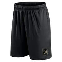 Short noir avec logo de l'équipe primaire LAFC Fanatics pour hommes