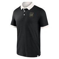 Polo noir LAFC deuxième période Fanatics pour hommes