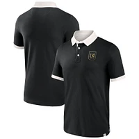 Polo noir LAFC deuxième période Fanatics pour hommes