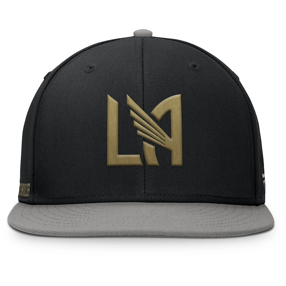 Casquette snapback noire LAFC Sitter Fanatics pour homme