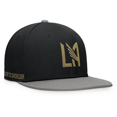 Casquette snapback noire LAFC Sitter Fanatics pour homme