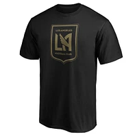 Fanatics pour hommes Carlos Vela noir LAFC nom et numéro Authentic Stack - T-shirt