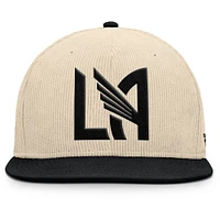 Men's Fanatics Cream LAFC Tempo Corduroy Snapback Hat