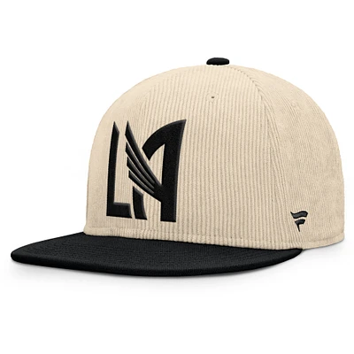 Men's Fanatics Cream LAFC Tempo Corduroy Snapback Hat